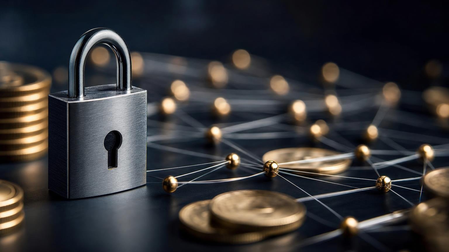 A crypto wallet owner checks a destination address while keeping the wallet recovery phrase securely offline